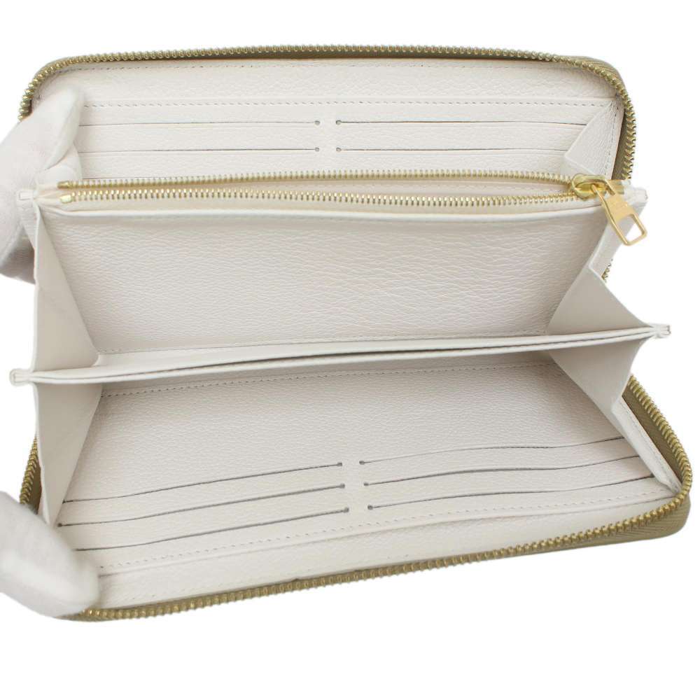 Louis Vuitton Monogram Empreinte Zippy Wallet Round Zipper White - Picture 4 of 9